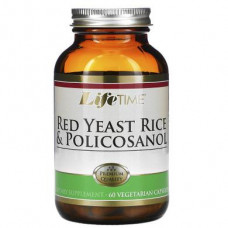 Policosanol & Red Rice, Red Yeast Rice & Policosanol, LifeTime Vitamins, 60 Veggie Caps, Z09534
 