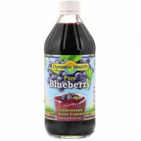 Черничный концентрат, Pure Blueberry, 100% Juice Concentrate, Dynamic Health Laboratories, 473 мл, Z09549
  