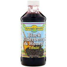 Black Elderberry Syrup, Black Elderberry & Honey Tonic, Dynamic Health Laboratories, 237 ml, Z09555
 