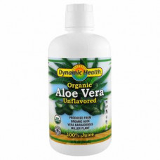 Aloe Vera Juice Unflavored, Organic Aloe Vera, Dynamic Health Laboratories, Unflavored, 946 ml, Z09558
 