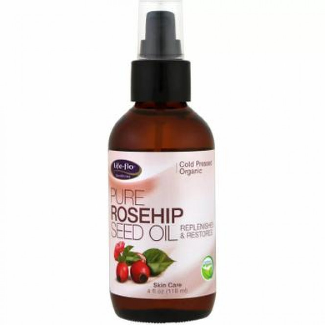 Rosehip Seed Oil, Pure Rosehip Seed Oil, Skin Care, Life Flo Health, 118 ml, Z09564
 