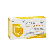 Vitamin D3, LinoComlex, 2000 IU, 60 capsules, Z09565
 