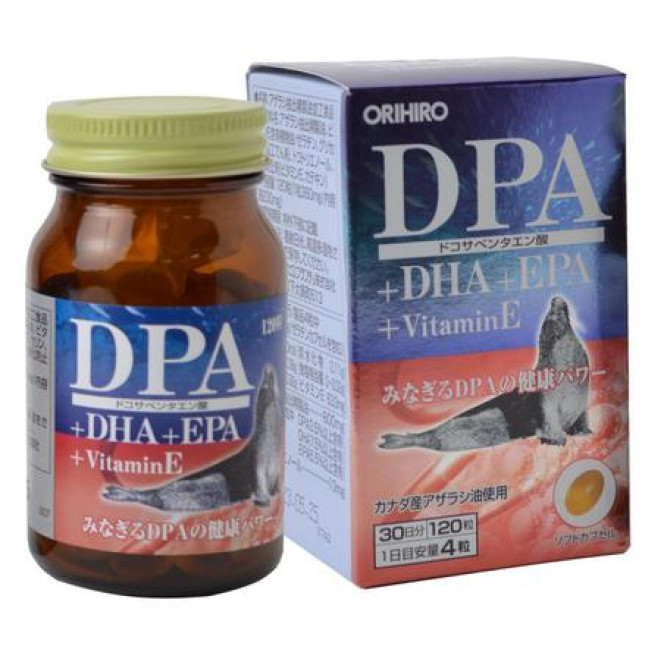 DPA + DHA + EPA, Orihiro, 120 капсул, Z09637
  