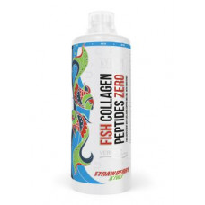 Collagen Peptides & Biotin, Fish collagen + Biotin, MST Nutrition, Strawberry Kiwi Flavor, 1 L, Z09664 