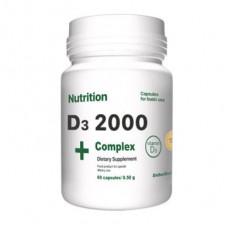 Витамин D3 2000 Complex+, EntherMeal, 60 капсул, Z09670
  