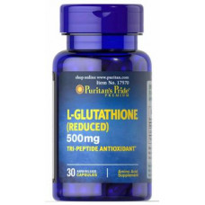 Глутатион, L-Glutathione, Puritans Pride, 500 мг, 30 капсул, Z09703
  