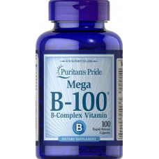 Комплекс В, Vitamin B-100 Complex, Puritans Pride, 100 капсул, Z09681
  