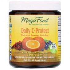 Nutrient Booster Powder, Daily C-Protect, MegaFood, 63.9 g, Z09721
 