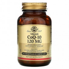 Coenzyme Q10 Vegetarian, Vegetarian CoQ-10, Solgar, 120 mg, 60 Vegetarian Capsules, Z09729
 