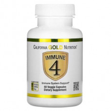 Средство для укрепления иммунитета, Immune4, California Gold Nutrition, 60 вегетарианских капсул, Z09732
  