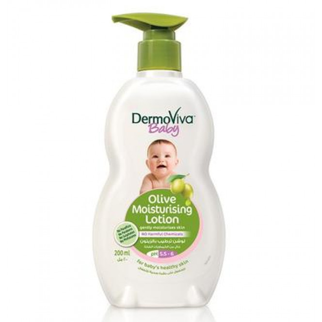 Moisturizing lotion for children with olive oil, DermoViva, Dabur, 200 ml, Z09747
 