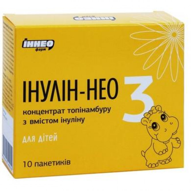 Инулин-НЕО 3 для детей, Иннео Фарм, вкус ванилин, 10 саше, Z09753
  