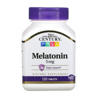 Melatonin, Melatonin, 21st Century, 5 mg, 120 Tablets, 04530
 