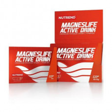 Complex of minerals with magnesium, Magneslife Active Drink, Nutrend, orange flavor, 10 pcs x 15 g, Z09811
 