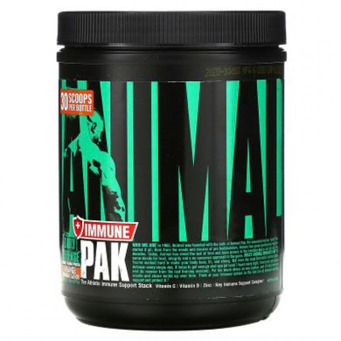 Комплекс для иммунитета, Universal Animal Pak + Immune Powder, вкус апельсин-манго, Universal Nutrition, 327 г, Z09918
  