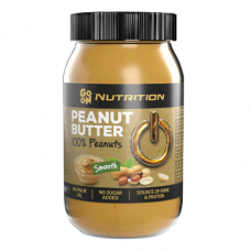 Peanut butter, Peanut butter smooth, GoOn Nutrition, 180 g (glass), Z09941
 