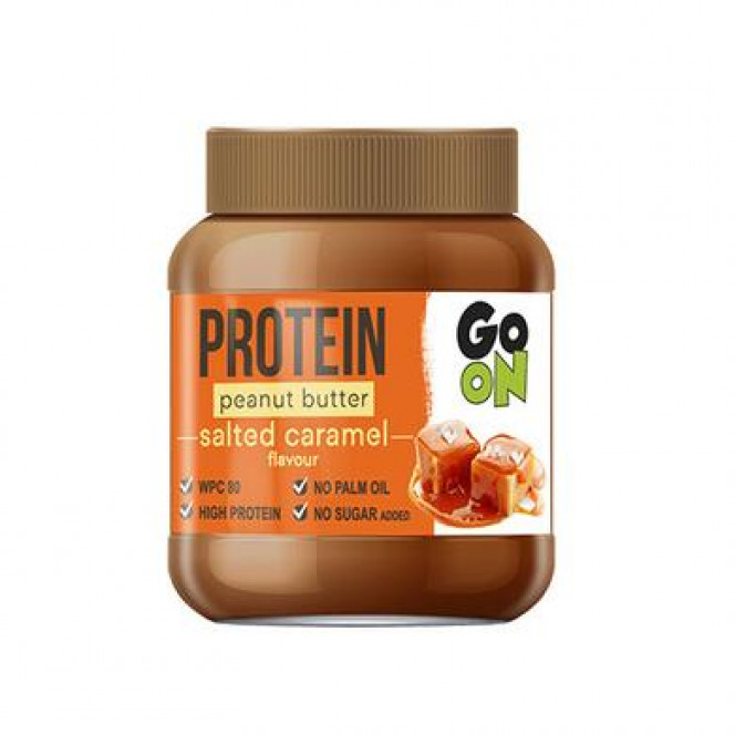 Peanut butter, Protein Peanut butter, GoOn Nutrition, Salted Caramel Flavor, 350 g, Z09944
 