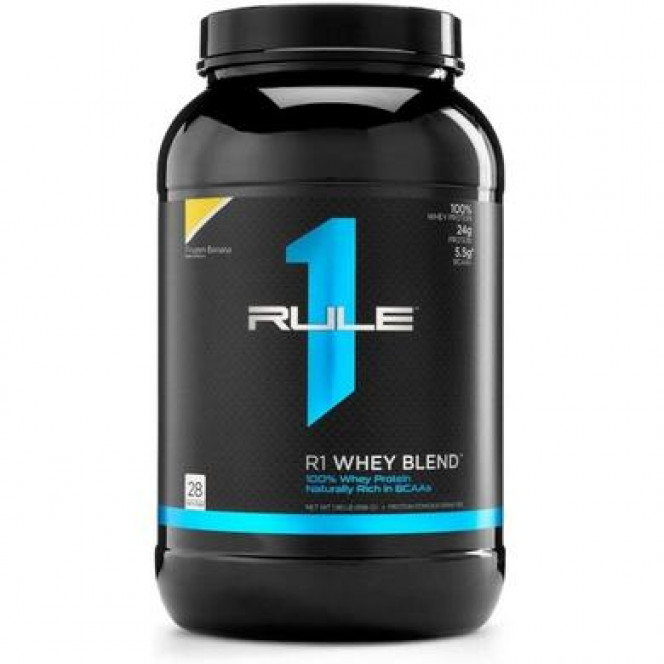 Протеин, R1 Whey Blend, Rule One, вкус банан, 28 порций, Z10025
  