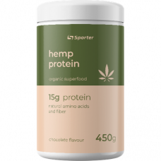 Hemp Protein, Sporter, Chocolate Flavor, 450 g, Z10036
 