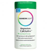 Кальций и магний, Magnesium Calcium+, Rainbow Light, 2:1, 90 таблеток, 04683
  