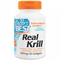 Krill Oil, Doctors Best, Real Krill, 350 mg, 60 Capsules, 05074
 