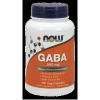 Gamma Aminobutyric Acid (GABA), Now Foods, 500 mg, 100 Capsules, 05089
 