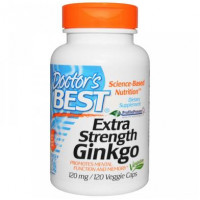 Гинкго Билоба, Ginkgo, Doctors Best, 120 мг, 120 капсул, 05097
  