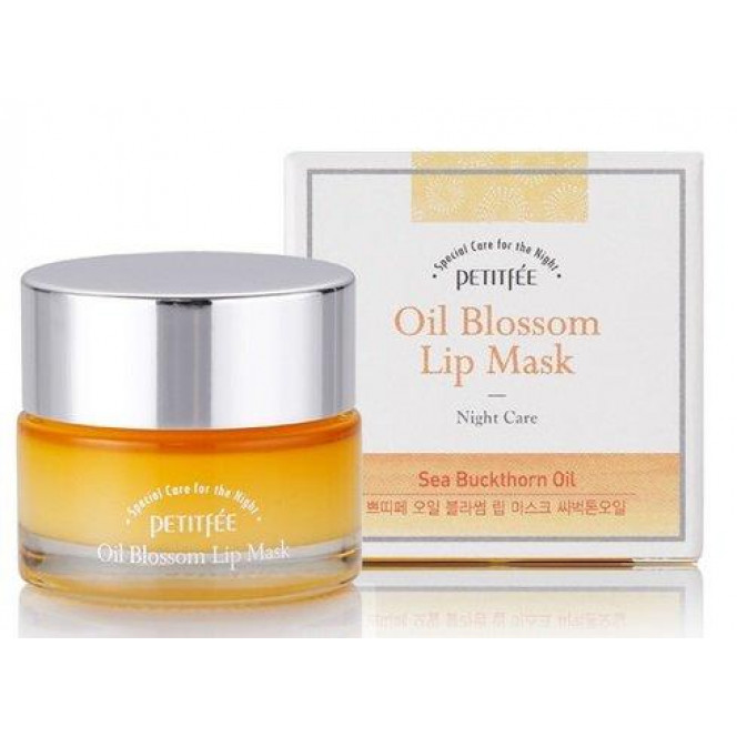 Night mask for lips with vitamin E and sea buckthorn oil, Petitfee, 15 g 280, 13847 .. Discounts, promotions, 100% original products. Delivery worldwide, free shipping, peace, health, cosmetics, fitness