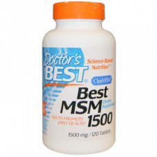 MSM, MSM, Doctors Best, 1500 mg, 120 Tablets, 05624
 