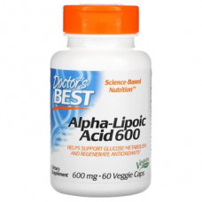 Alpha Lipoic Acid Doctors Best 600 mg 60 Capsules 05631
 