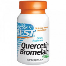 Кверцетин и бромелайн (Quercetin Bromelain), Doctors Best, 180 капсул, 05701
  