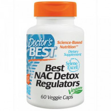 Ацетилцистеин, NAC Detox Regulators, Doctors Best, 60 капсул, 05996
  