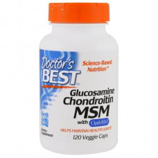 Doctors Best Glucosamine Chondroitin MSM with OptiMSM 120 Capsules 05999
 