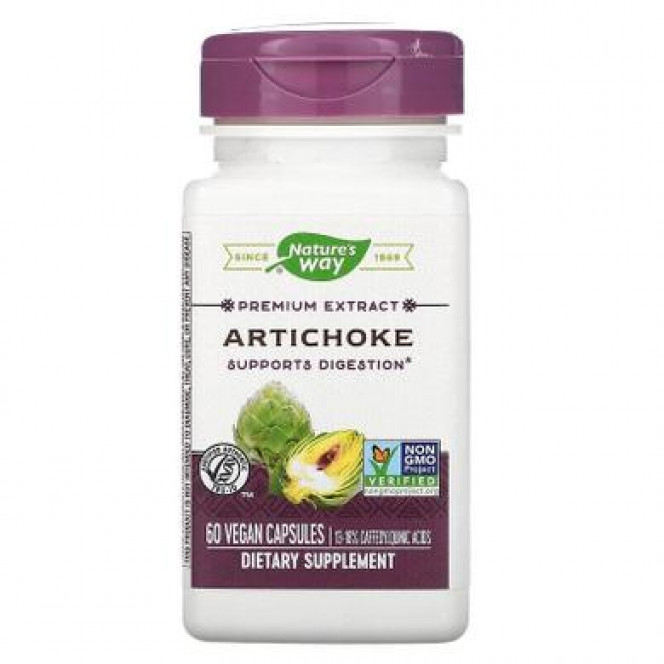 Артишок, Artichoke, Nature's Way, стандартизированный, 60 капсул, 6224
  