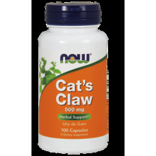 Кошачий коготь (Cats Claw), Now Foods, 500 мг, 100 капсул, 6239
  