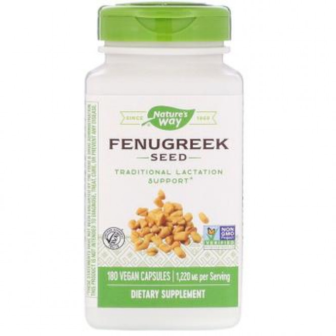 Fenugreek, Fenugreek, Nature's Way, Seed, 610 mg, 180 Capsules, 6248
 