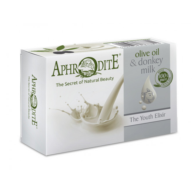 Natural olive soap with donkey milk, Aphrodite, 100 g, 6570
 