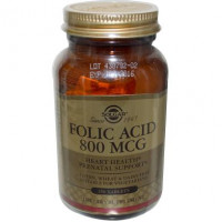 Folic Acid, Folic Acid, Solgar, 800 mcg, 250 Tablets, 6679
 