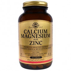 Кальций магний цинк (Calcium Magnesium Zinc), Solgar, 250 таблеток, 6681
  