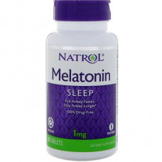 Melatonin, Melatonin, Natrol, 1 mg, 90 Tablets, 7844
 