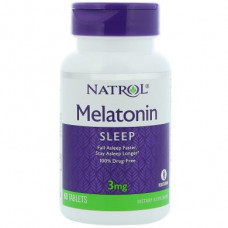 Мелатонин, Melatonin, Natrol, 3 мг, 60 таблеток, 7849
  