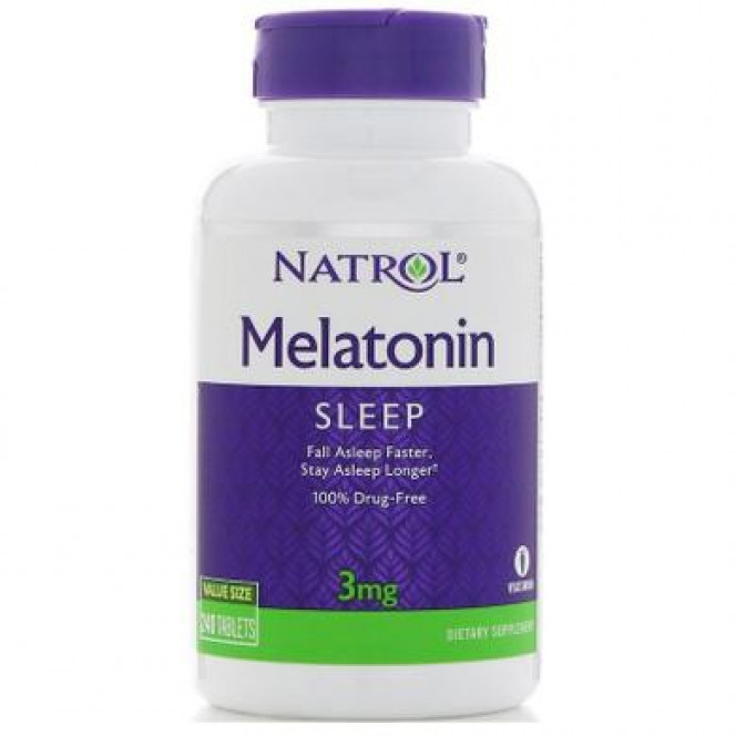 Melatonin, Melatonin, Natrol, 3 mg, 240 Tablets, 7854
 