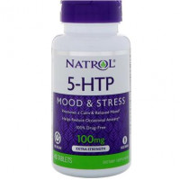 5-HTP 5-Hydroxytryptophan, Natrol, Extended Release, 100 mg, 45 Tablets, 7875
 