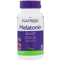 Melatonin, Strawberry Flavor, Melatonin, Natrol, 3 mg, 90 Tablets, 7890
 