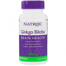 Гинкго билоба, Ginkgo Biloba, Natrol, 120 мг, 60 капсул, 7891
  