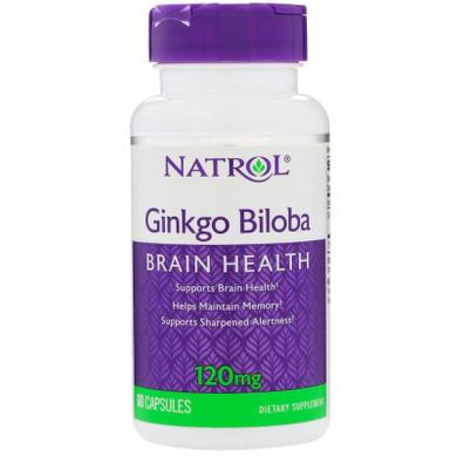 Гинкго билоба, Ginkgo Biloba, Natrol, 120 мг, 60 капсул, 7891
  