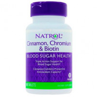 Cinnamon Biotin Chromium Natrol 60 Tablets 7892
 