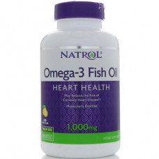 Рыбий жир (Omega-3 Fish oil), Natrol, вкус лимона, 1000 мг, 150 капсул, 7932
  