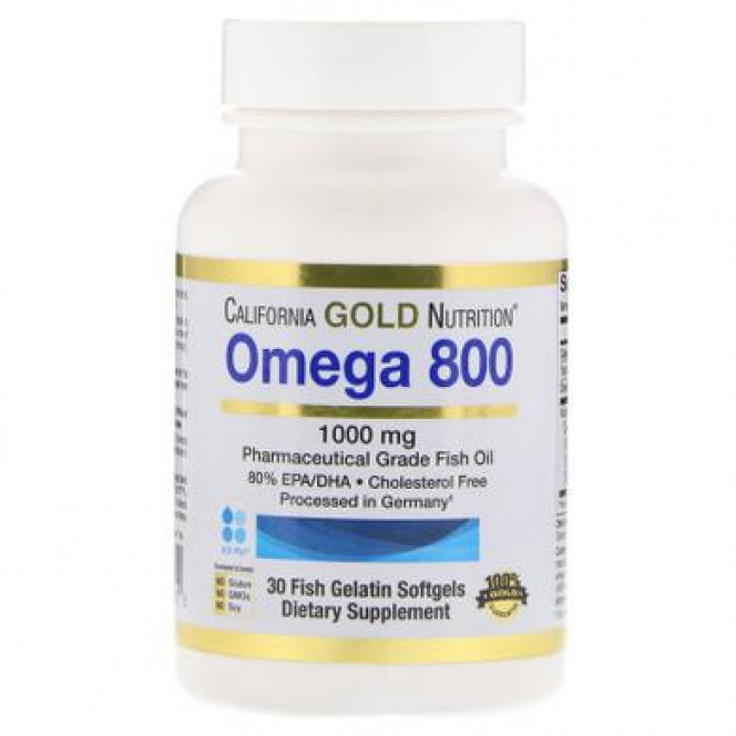 Omega 800 fish oil, Omega 800, California Gold Nutrition, 80% EPA / DHA, 1000 mg, 30 capsules 376, 8123 .. Discounts, promotions, 100% original products. Worldwide shipping, free shipping, world, health, cosmetics ,fitness