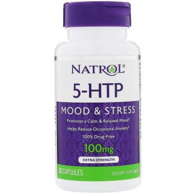 5-гидрокси L-триптофан (5-НТР), Natrol, 100 мг, 30 капсул, 8325
  